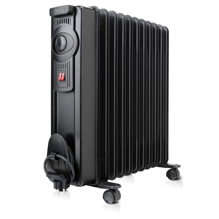BLACK+DECKER Oil Heater 2000W Black in the group HOME, HOUSEHOLD & GARDEN / Fans & Climate products / Radiators at TP E-commerce Nordic AB (C06611)