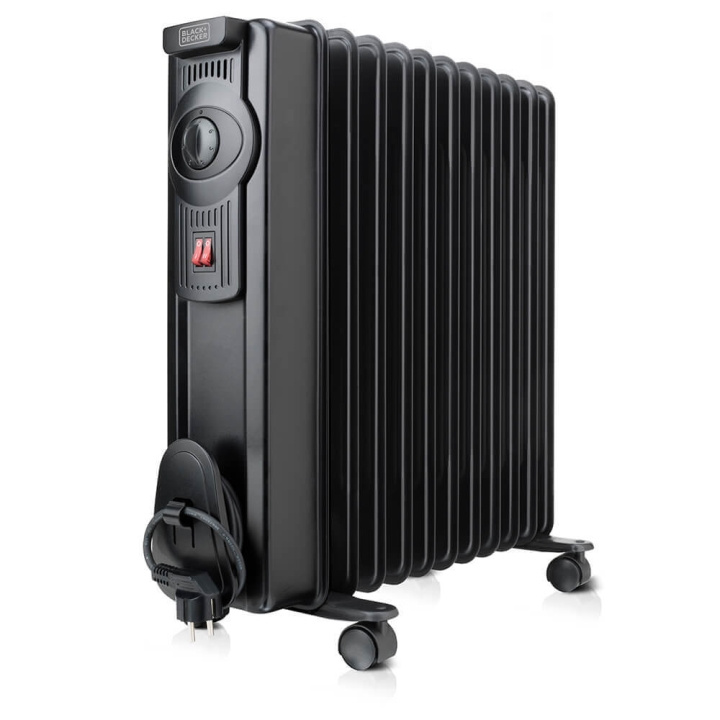 BLACK+DECKER Oil Heater 2300W Black in the group HOME, HOUSEHOLD & GARDEN / Fans & Climate products / Radiators at TP E-commerce Nordic AB (C06613)