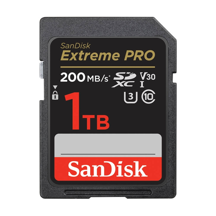 SanDisk SDXC Extreme Pro 1TB 200MB/s UHS-I C10 V30 U3 in the group HOME ELECTRONICS / Storage media / Memory cards / SD/SDHC/SDXC at TP E-commerce Nordic AB (C06658)