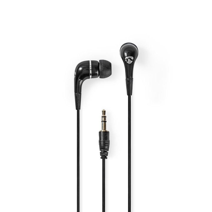 Nedis Wired Earphones | 3.5 mm | Cable length: 1.20 m | Black in the group HOME ELECTRONICS / Audio & Picture / Headphones & Accessories / Headphones at TP E-commerce Nordic AB (C06740)