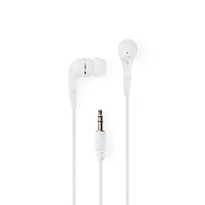 Nedis Wired Earphones | 3.5 mm | Cable length: 1.20 m | Volume control | White in the group HOME ELECTRONICS / Audio & Picture / Headphones & Accessories / Headphones at TP E-commerce Nordic AB (C06741)