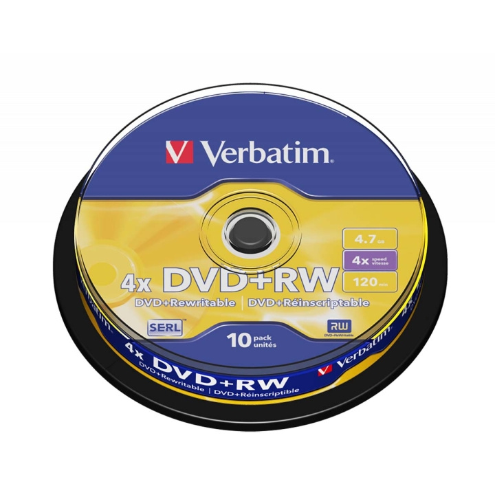 DVD+RW 4x 4.7GB 10 Pack Spindle Matt Silver in the group HOME ELECTRONICS / Storage media / CD/DVD/BD-Discs / DVD-RW at TP E-commerce Nordic AB (C06772)