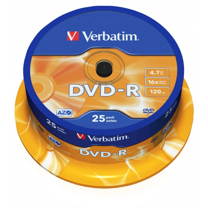 DVD-R AZO 16x 4.7GB 25 Pack Spindle Matt Silver in the group HOME ELECTRONICS / Storage media / CD/DVD/BD-Discs / DVD-R at TP E-commerce Nordic AB (C06784)