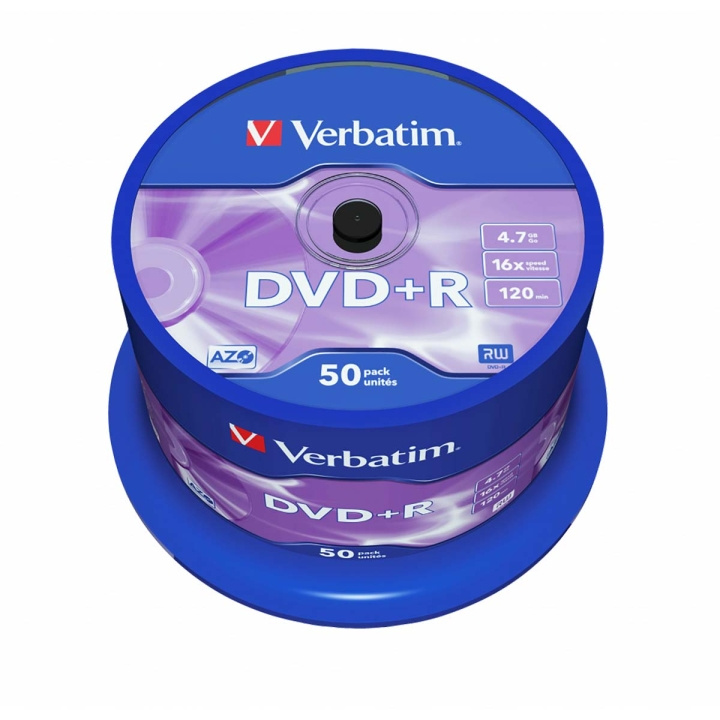 DVD+R AZO 16x 4.7GB 50 Pack Spindle Matt Silver in the group HOME ELECTRONICS / Storage media / CD/DVD/BD-Discs / DVD+R at TP E-commerce Nordic AB (C06794)