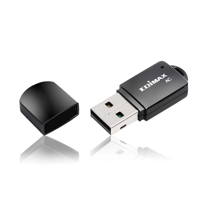 Edimax Wireless USB-Adapter AC600 2.4/5 GHz (Dual Band) Black in the group COMPUTERS & PERIPHERALS / Network / Network cards / USB wireless at TP E-commerce Nordic AB (C06804)