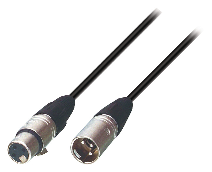Tasker Speaker Cable XLR 3-Pin Male - XLR 3-Pin Female 3.00 m Black in the group HOME ELECTRONICS / Audio & Picture / Speakers & accessories / Accessories at TP E-commerce Nordic AB (C06832)
