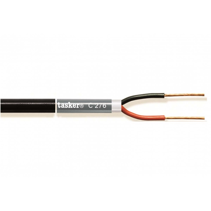 Tasker Speaker Cable on Reel 2x 2.50 mm² 100 m Black in the group HOME ELECTRONICS / Audio & Picture / Speakers & accessories / Accessories at TP E-commerce Nordic AB (C06865)