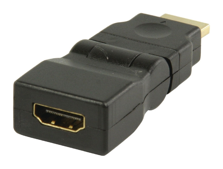 High Speed HDMI with Ethernet Adapter Swivel HDMI Connector - HDMI Female Black in the group HOME ELECTRONICS / Cables & Adapters / HDMI / Adapters at TP E-commerce Nordic AB (C06872)