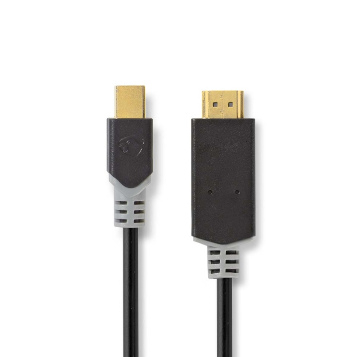 Mini DisplayPort Cable | DisplayPort 1.2 | Mini DisplayPort Male | HDMI™ Connector | 21.6 Gbps | Gold Plated | 2.00 m | Round | PVC | Anthracite | Window Box in the group COMPUTERS & PERIPHERALS / Computer cables / DisplayPort / Adapters at TP E-commerce Nordic AB (C06934)