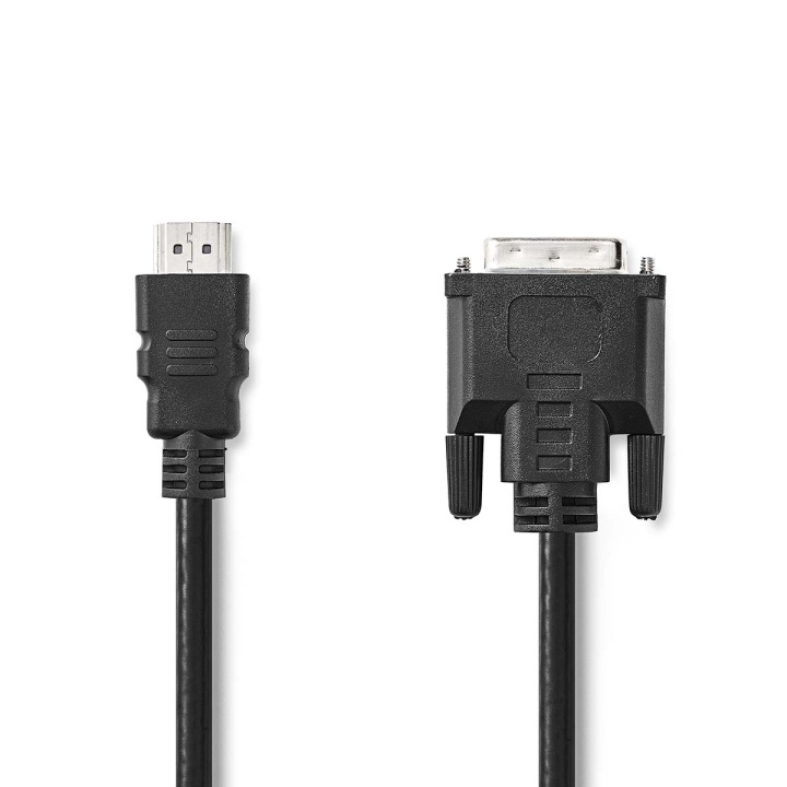 Nedis HDMI™ Cable | HDMI™ Connector | DVI-D 24+1-Pin Male | 1080p | Nickel Plated | 2.00 m | Straight | PVC | Black | Envelope in the group HOME ELECTRONICS / Cables & Adapters / HDMI / Cables at TP E-commerce Nordic AB (C06966)