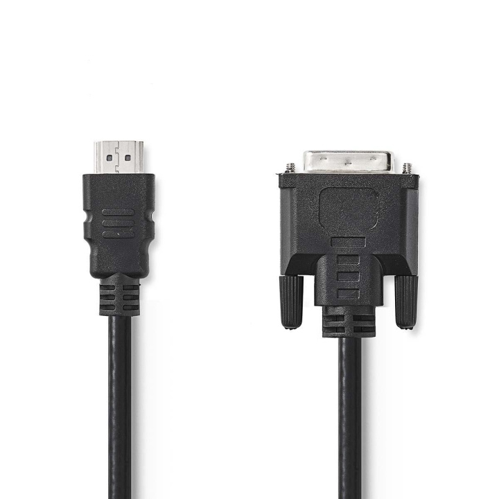 Nedis HDMI™ Cable | HDMI™ Connector | DVI-D 24+1-Pin Male | 1080p | Nickel Plated | 5.00 m | Straight | PVC | Black | Polybag in the group HOME ELECTRONICS / Cables & Adapters / HDMI / Cables at TP E-commerce Nordic AB (C06968)