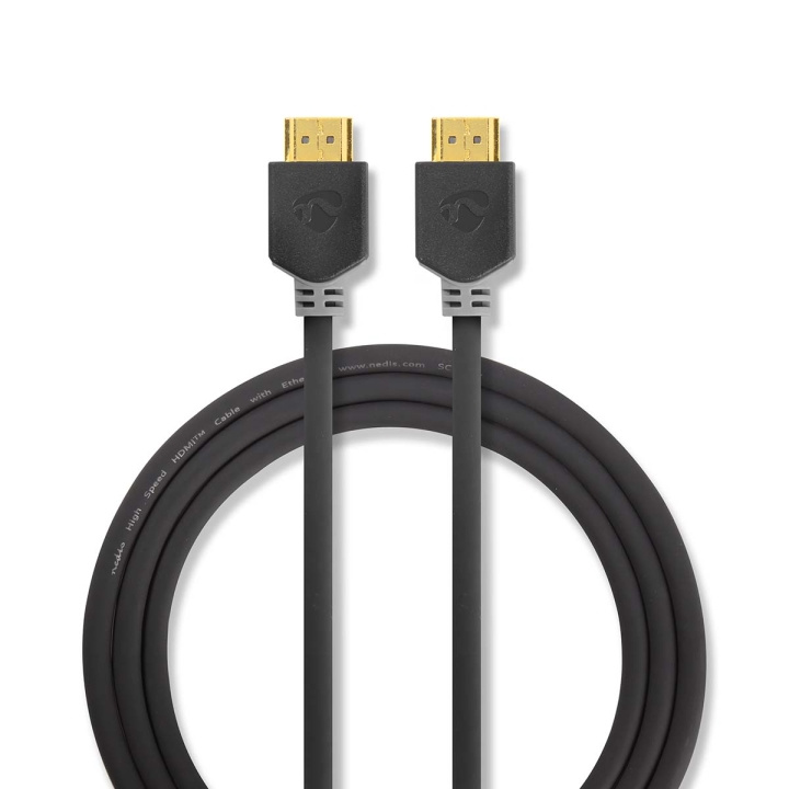 Nedis High Speed HDMI™ Cable with Ethernet | HDMI™ Connector | HDMI™ Connector | 4K@60Hz | ARC | 18 Gbps | 1.00 m | Round | PVC | Anthracite | Box in the group HOME ELECTRONICS / Cables & Adapters / HDMI / Cables at TP E-commerce Nordic AB (C06971)