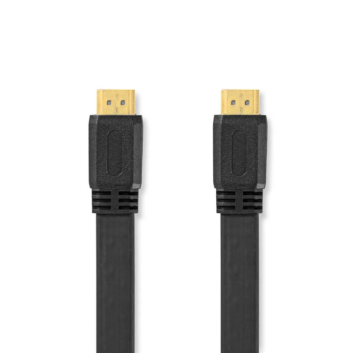 High Speed HDMI™ Cable with Ethernet | HDMI™ Connector | HDMI™ Connector | 4K@30Hz | 10.2 Gbps | 10.0 m | Flat | PVC | Black | Envelope in the group HOME ELECTRONICS / Cables & Adapters / HDMI / Cables at TP E-commerce Nordic AB (C06992)