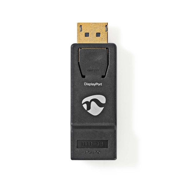 Nedis DisplayPort Adapter | DisplayPort Male | HDMI™ Output | 4K@30Hz | Gold Plated | Straight | Round | ABS | ABS | Anthracite | Box in the group HOME ELECTRONICS / Cables & Adapters / HDMI / Adapters at TP E-commerce Nordic AB (C07022)
