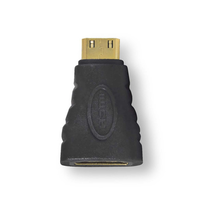 Nedis HDMI™ Adapter | HDMI™ Mini Connector | HDMI™ Female | Gold Plated | Straight | ABS | Anthracite | 1 pcs | Box in the group HOME ELECTRONICS / Cables & Adapters / HDMI / Adapters at TP E-commerce Nordic AB (C07029)