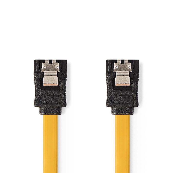Nedis SATA Cable | 6 Gbps | SATA 7-Pin Female | SATA 7-Pin Female | Nickel Plated | 1.00 m | Flat | PVC | Yellow | Polybag in the group COMPUTERS & PERIPHERALS / Computer cables / Internal / SATA at TP E-commerce Nordic AB (C07057)