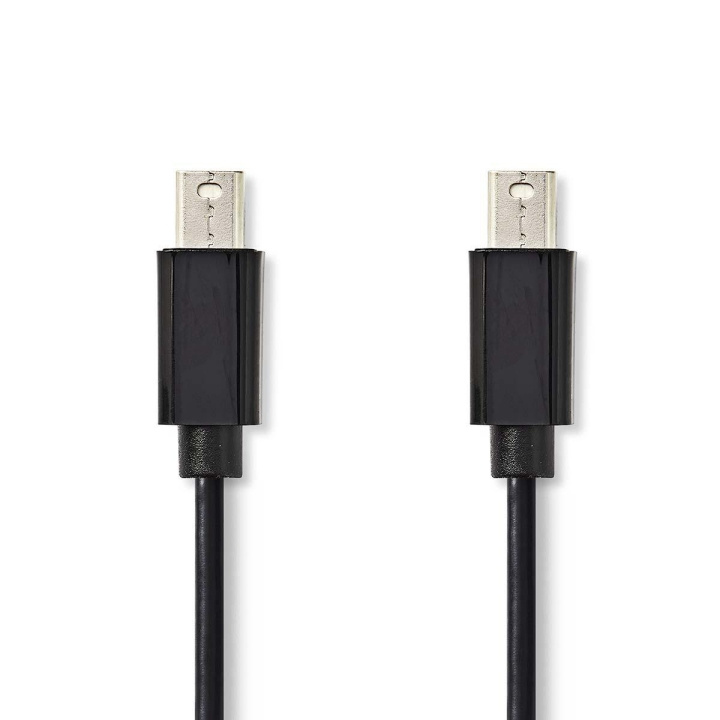 Nedis Mini DisplayPort Cable | DisplayPort 1.2 | Mini DisplayPort Male | Mini DisplayPort Male | 21.6 Gbps | Nickel Plated | 1.00 m | Round | PVC | Black | Polybag in the group COMPUTERS & PERIPHERALS / Computer cables / DisplayPort / Cables at TP E-commerce Nordic AB (C07064)