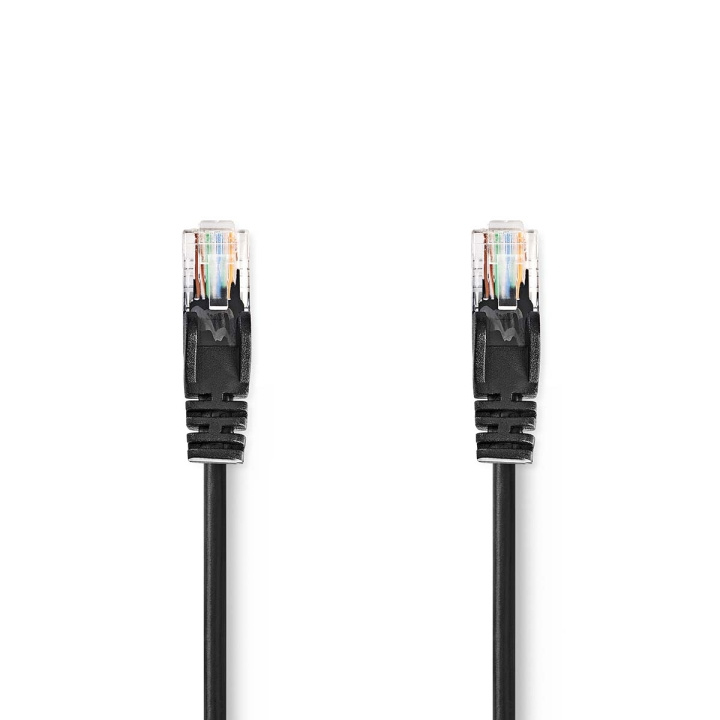 CAT5e Cable | U/UTP | RJ45 Male | RJ45 Male | 1.00 m | Round | PVC | Black | Envelope in the group COMPUTERS & PERIPHERALS / Computer cables / Network cables / Cat5e at TP E-commerce Nordic AB (C07067)