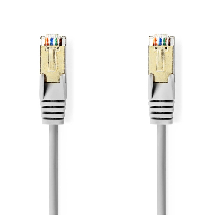 Nedis CAT5e Cable | SF/UTP | RJ45 Male | RJ45 Male | 0.15 m | Round | PVC | Grey | Polybag in the group COMPUTERS & PERIPHERALS / Computer cables / Network cables / Cat5e at TP E-commerce Nordic AB (C07092)