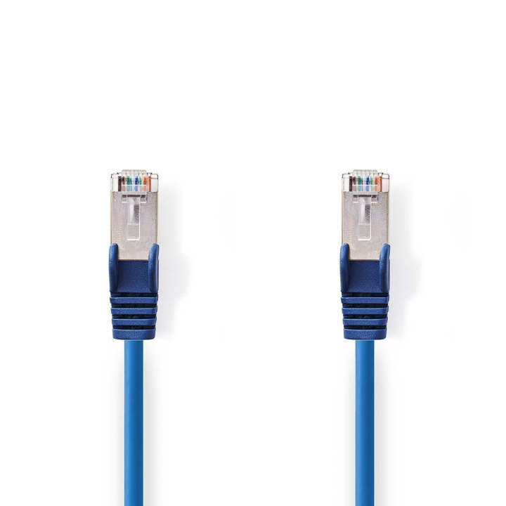 Nedis CAT5e Cable | SF/UTP | RJ45 Male | RJ45 Male | 3.00 m | Round | PVC | Blue | Polybag in the group COMPUTERS & PERIPHERALS / Computer cables / Network cables / Cat5e at TP E-commerce Nordic AB (C07118)