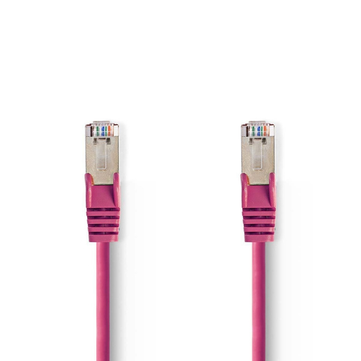 Nedis CAT5e Cable | SF/UTP | RJ45 Male | RJ45 Male | 20.0 m | Round | PVC | Pink | Polybag in the group COMPUTERS & PERIPHERALS / Computer cables / Network cables / Cat5e at TP E-commerce Nordic AB (C07122)