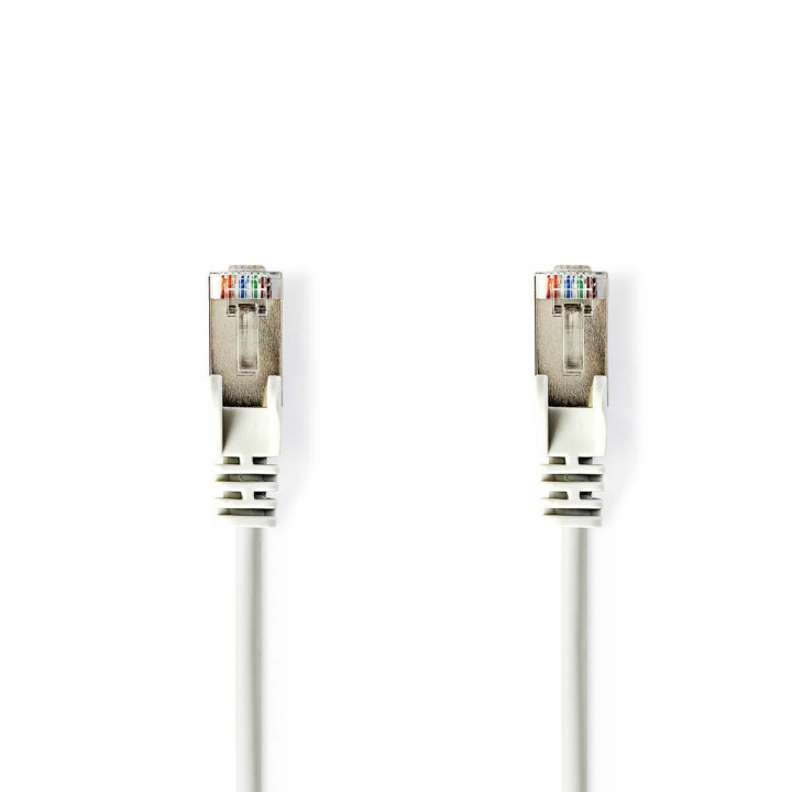Nedis CAT5e Cable | SF/UTP | RJ45 Male | RJ45 Male | 0.30 m | Round | PVC | White | Polybag in the group COMPUTERS & PERIPHERALS / Computer cables / Network cables / Cat5e at TP E-commerce Nordic AB (C07136)
