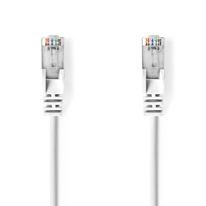 Nedis CAT5e Cable | SF/UTP | RJ45 Male | RJ45 Male | 0.50 m | Round | PVC | White | Polybag in the group COMPUTERS & PERIPHERALS / Computer cables / Network cables / Cat5e at TP E-commerce Nordic AB (C07137)