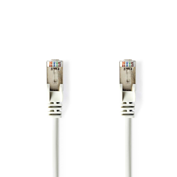 Nedis CAT5e Cable | SF/UTP | RJ45 Male | RJ45 Male | 1.00 m | Round | PVC | White | Polybag in the group COMPUTERS & PERIPHERALS / Computer cables / Network cables / Cat5e at TP E-commerce Nordic AB (C07138)