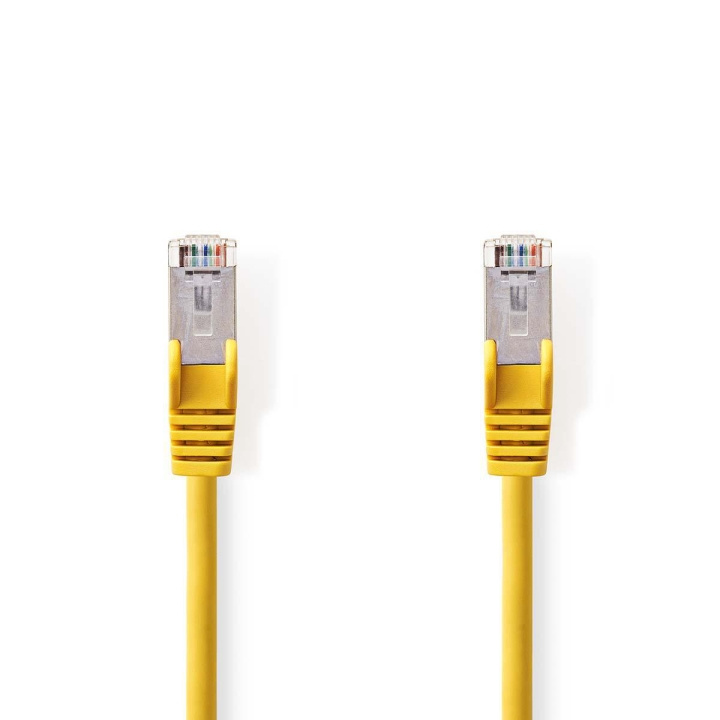 CAT5e Cable | SF/UTP | RJ45 Male | RJ45 Male | 1.00 m | Round | PVC | Yellow | Polybag in the group COMPUTERS & PERIPHERALS / Computer cables / Network cables / Cat5e at TP E-commerce Nordic AB (C07146)