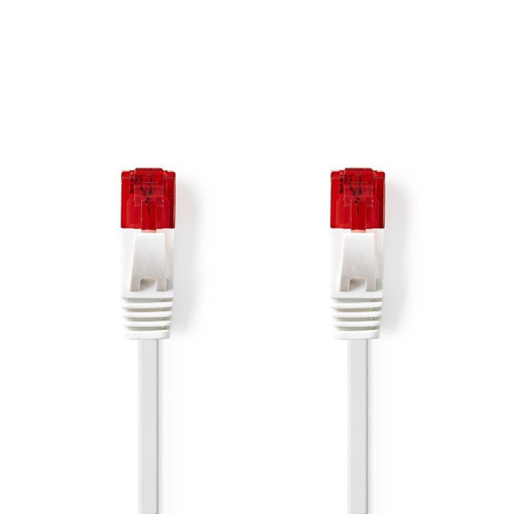 Nedis CAT6 Cable | RJ45 Male | RJ45 Male | U/UTP | 3.00 m | Flat | PVC | White | Envelope in the group COMPUTERS & PERIPHERALS / Computer cables / Network cables / Cat6 at TP E-commerce Nordic AB (C07181)