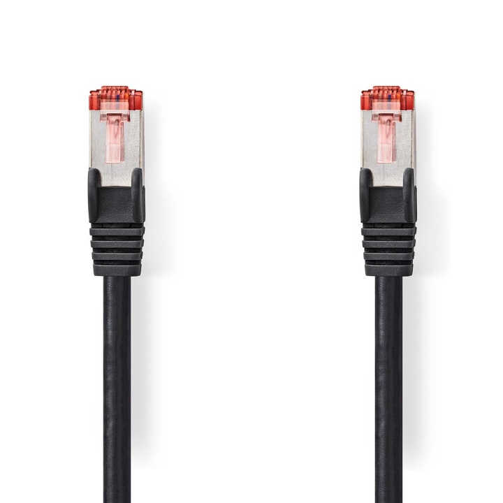CAT6 Cable | RJ45 Male | RJ45 Male | S/FTP | 0.15 m | Round | LSZH | Black | Envelope in the group COMPUTERS & PERIPHERALS / Computer cables / Network cables / Cat6 at TP E-commerce Nordic AB (C07182)