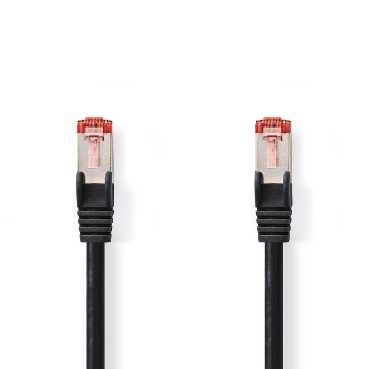 Nedis CAT6 Cable | RJ45 Male | RJ45 Male | S/FTP | 15.0 m | Round | LSZH | Black | Polybag in the group COMPUTERS & PERIPHERALS / Computer cables / Network cables / Cat6 at TP E-commerce Nordic AB (C07188)