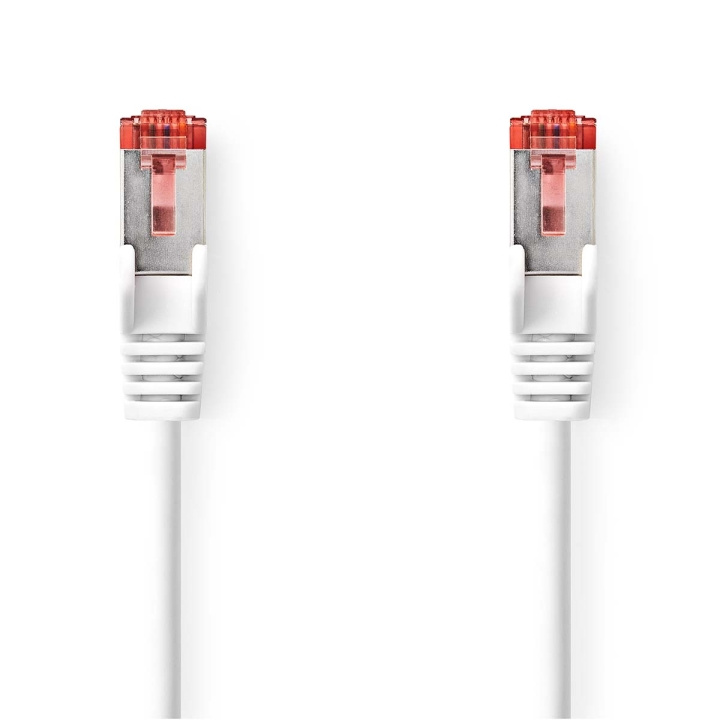 CAT6 Cable | RJ45 Male | RJ45 Male | S/FTP | 0.15 m | Round | LSZH | White | Polybag in the group COMPUTERS & PERIPHERALS / Computer cables / Network cables / Cat6 at TP E-commerce Nordic AB (C07288)