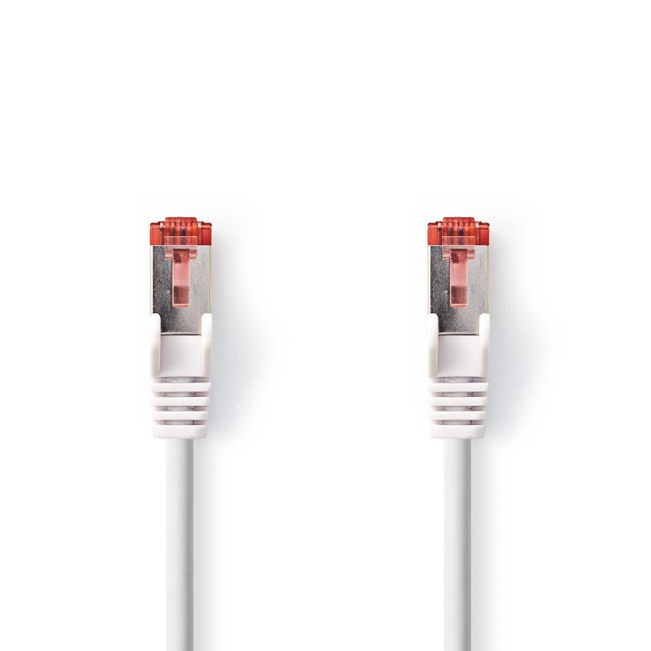 CAT6 Cable | RJ45 Male | RJ45 Male | S/FTP | 0.25 m | Round | LSZH | White | Envelope in the group COMPUTERS & PERIPHERALS / Computer cables / Network cables / Cat6 at TP E-commerce Nordic AB (C07289)