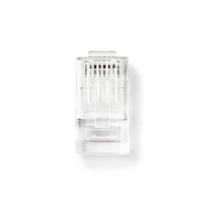 RJ45 Connector | Male | Solid UTP CAT5 | Straight | Gold Plated | 10 pcs | PVC | Transparent | Envelope in the group COMPUTERS & PERIPHERALS / Computer cables / Network cables / Adapters & Conductor joints at TP E-commerce Nordic AB (C07328)