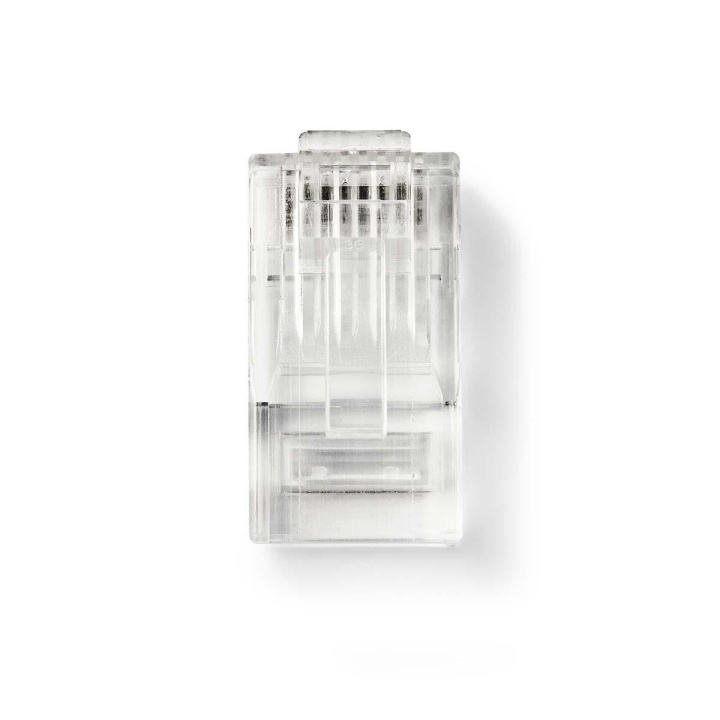 RJ45 Connector | Male | Solid UTP CAT6 | Straight | Gold Plated | 10 pcs | PVC | Transparent | Envelope in the group COMPUTERS & PERIPHERALS / Computer cables / Network cables / Adapters & Conductor joints at TP E-commerce Nordic AB (C07332)