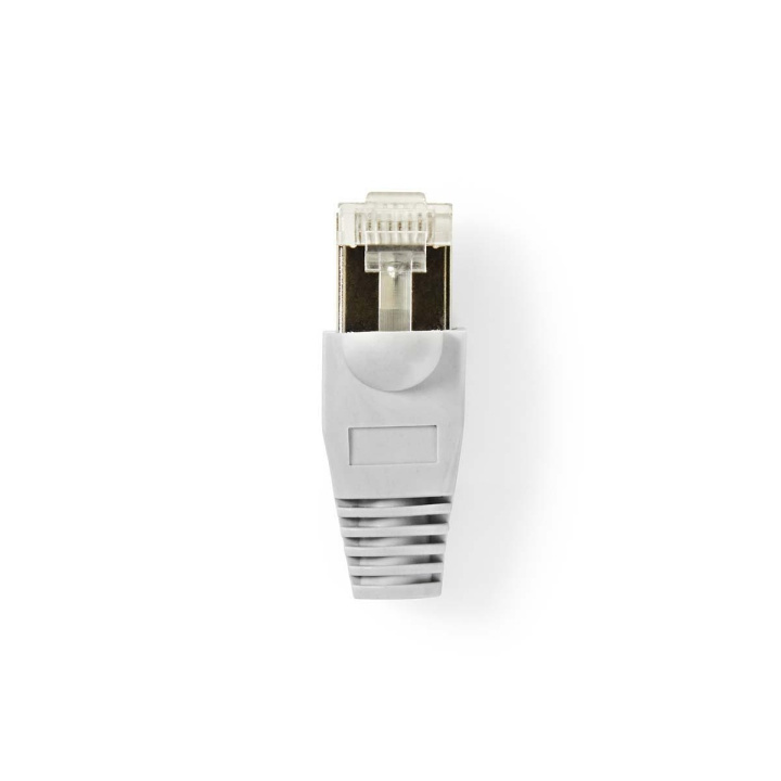 Nedis RJ45 Connector | Male | Solid FTP CAT5e | Straight | Gold Plated | 10 pcs | PVC | Grey / Transparent | Envelope in the group COMPUTERS & PERIPHERALS / Computer cables / Network cables / Adapters & Conductor joints at TP E-commerce Nordic AB (C07338)