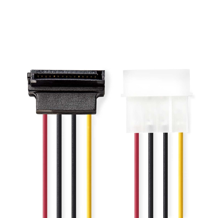 Nedis Internal Power cable | Molex Male | SATA 15-Pin Female | Gold Plated | 0.15 m | Round | PVC | Multi Colour | Envelope in the group COMPUTERS & PERIPHERALS / Computer cables / Internal / Power cables & Adapters at TP E-commerce Nordic AB (C07353)