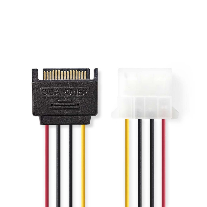 Nedis Internal Power cable | SATA 15-Pin Male | Molex Female | Gold Plated | 0.15 m | Round | PVC | Multi Colour | Envelope in the group COMPUTERS & PERIPHERALS / Computer cables / Internal / Power cables & Adapters at TP E-commerce Nordic AB (C07355)