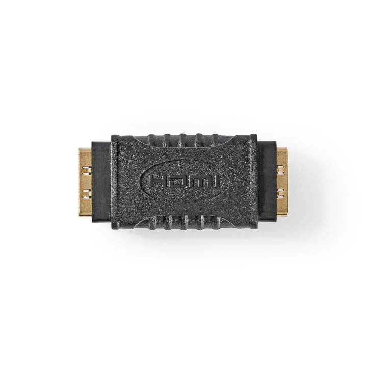 HDMI™ Adapter | HDMI™ Female | HDMI™ Female | Gold Plated | Straight | ABS | Black | 1 pcs | Polybag in the group HOME ELECTRONICS / Cables & Adapters / HDMI / Adapters at TP E-commerce Nordic AB (C07378)