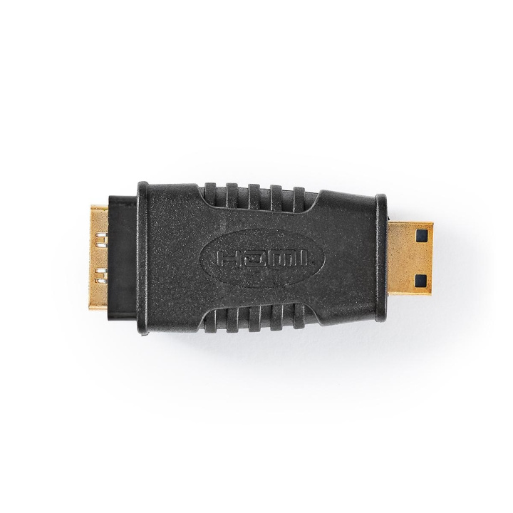 Nedis HDMI™ Adapter | HDMI™ Mini Connector | HDMI™ Female | Gold Plated | Straight | ABS | Black | 1 pcs | Polybag in the group HOME ELECTRONICS / Cables & Adapters / HDMI / Adapters at TP E-commerce Nordic AB (C07384)