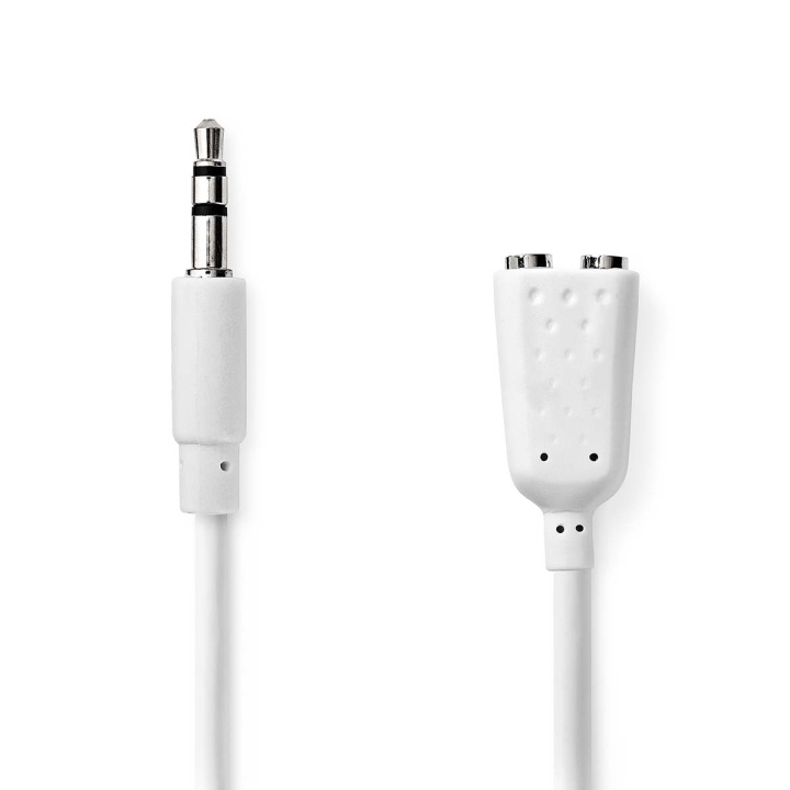 Nedis Stereo Audio Cable | 3.5 mm Male | 2x 3.5 mm Female | Nickel Plated | 0.20 m | Round | White | Envelope in the group HOME ELECTRONICS / Audio & Picture / Speakers & accessories / Accessories at TP E-commerce Nordic AB (C07403)