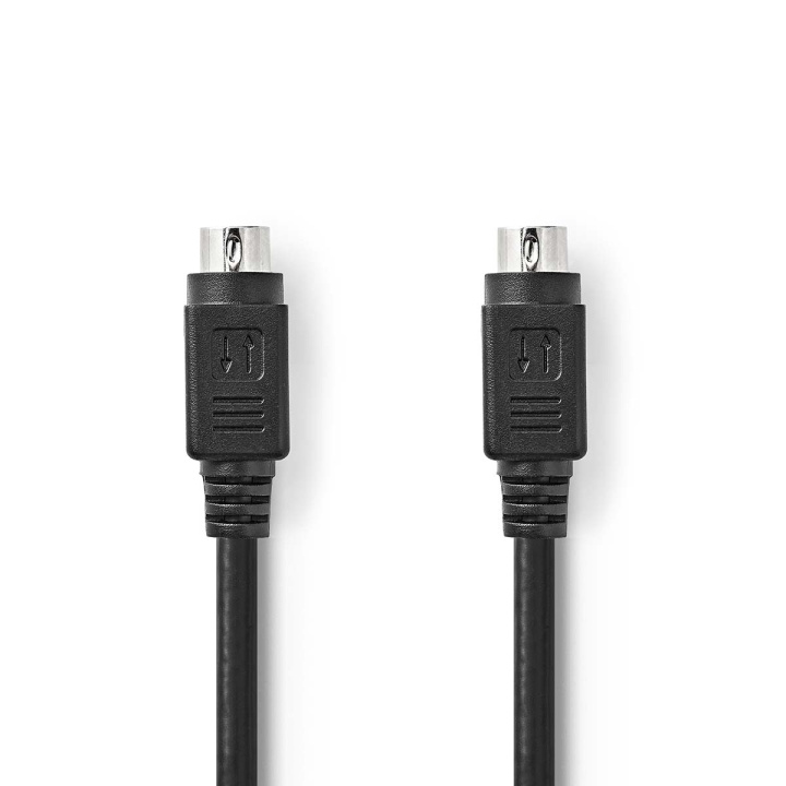 Nedis S-Video Cable | S-Video Male | S-Video Male | Nickel Plated | 480i | 2.00 m | Round | PVC | Black | Envelope in the group HOME ELECTRONICS / Audio & Picture / TV & Accessories / Accessories at TP E-commerce Nordic AB (C07417)