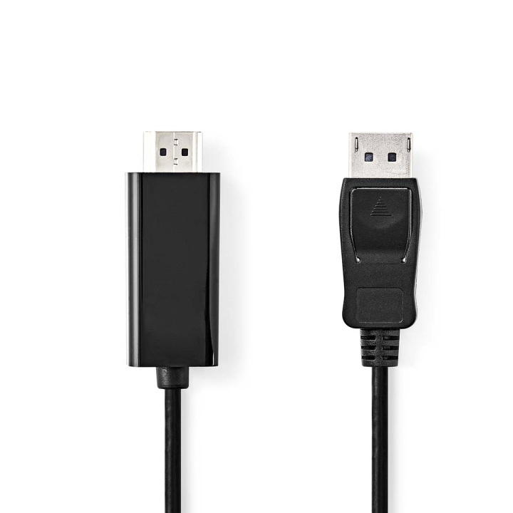 Nedis DisplayPort Cable | DisplayPort Male | HDMI™ Connector | 4K@30Hz | Nickel Plated | 2.00 m | Round | PVC | Black | Box in the group HOME ELECTRONICS / Cables & Adapters / HDMI / Cables at TP E-commerce Nordic AB (C07431)