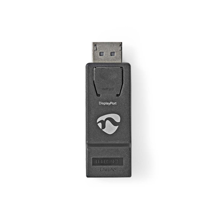Nedis DisplayPort Adapter | DisplayPort Male | HDMI™ Output | 1080p@60Hz | Nickel Plated | Straight | Round | ABS | ABS | Black | Box in the group HOME ELECTRONICS / Cables & Adapters / HDMI / Adapters at TP E-commerce Nordic AB (C07440)