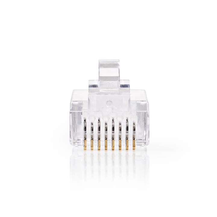 Nedis RJ45 Connector | Male | Solid UTP CAT6 | Straight | Gold Plated | 10 pcs | PVC | Transparent | Box in the group COMPUTERS & PERIPHERALS / Computer cables / Network cables / Adapters & Conductor joints at TP E-commerce Nordic AB (C07463)