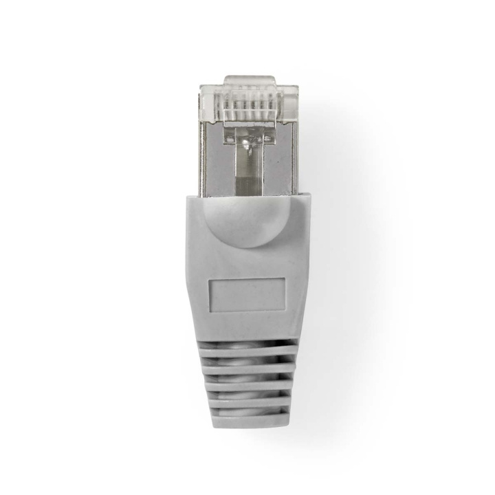 Nedis RJ45 Connector | Male | Solid UTP CAT5 | Straight | Gold Plated | 10 pcs | PVC | Grey / Transparent | Box in the group COMPUTERS & PERIPHERALS / Computer cables / Network cables / Adapters & Conductor joints at TP E-commerce Nordic AB (C07465)
