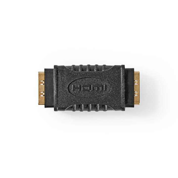 Nedis HDMI™ Adapter | HDMI™ Female | HDMI™ Female | Gold Plated | Straight | ABS | Black | 1 pcs | Box in the group HOME ELECTRONICS / Cables & Adapters / HDMI / Adapters at TP E-commerce Nordic AB (C07477)