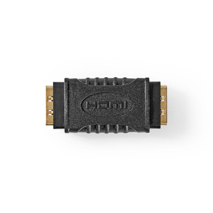 Nedis HDMI™ Adapter | HDMI™ Output | HDMI™ Output | Gold Plated | Straight | ABS | Black | 1 pcs | Box in the group HOME ELECTRONICS / Cables & Adapters / HDMI / Adapters at TP E-commerce Nordic AB (C07477)