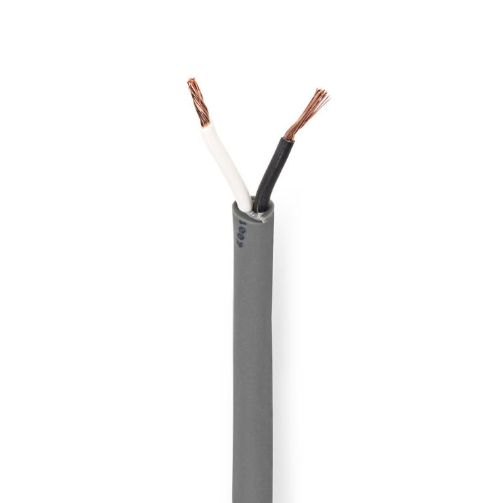 Nedis Speaker Cable | 2 x 1.50 mm² | Copper | 100.0 m | Round | PVC | Dark Grey | Reel in the group HOME ELECTRONICS / Audio & Picture / Speakers & accessories / Accessories at TP E-commerce Nordic AB (C07583)